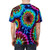 Colorful abstract tie dye design on a t-shirt - men back