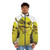 Shrek themed puffer jacket with the iconic ogre character design - men front