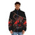 Ninja Monkey Puffer Jacket showcasing an anthropomorphous warrior design - men front