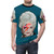 A colorful, pop art-style t-shirt featuring an illustration of Dorothy Zbornak, a beloved character from the classic 80s sitcom The Golden Girls. - men front