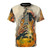 Watercolor electric guitar art t-shirt for music fans and guitarists