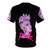 Pink-inspired summer tour concert t-shirt with colorful abstract design - Back