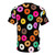 Vibrant, whimsical donut pattern design on a comfortable t-shirt - Back