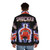 Shocker puffer jacket with horror movie inspired design - men back