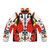 Shobijin Mothra inspired puffer jacket featuring insect and kaiju design elements