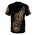 Colorful AOP t-shirt featuring a scientific illustration of Malagasy frogs - Back
