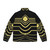 Anime style cosplay puffer jacket with colorful design - Back