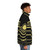 Anime style cosplay puffer jacket with colorful design - men side right