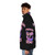Mermaid-inspired pink puffer jacket - men side left