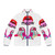 Meme puffer jacket featuring vibrant graphic design and trendy pop culture elements