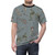 Skeletons with floral garlands graphic design printed on a t-shirt - men front