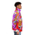 Marc Chagall inspired puffer jacket featuring a red horse design - men side right