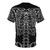 Skeleton rib cage design on a black t-shirt for dark fashion enthusiasts - Back
