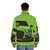 Shelby GT500 Grabber Lime Puffer Jacket featuring Ford Performance and Racing Style - men back