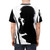 A classic black and white silhouette design featuring the iconic country music star Dolly Parton. - men back