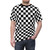 Mod style ska checkerboard t-shirt with retro music and 60s fashion inspiration - men front