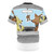 Man wearing a t-shirt with a funny dog air freshener design - Back