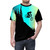 Colorful AOP t-shirt design featuring mountain biking silhouettes - men front