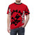 Anime-inspired urban dog street art design on a t-shirt - men front