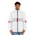 A stylish puffer jacket with a playful "Loser Or Lover" quote design, perfect for fashion-forward lovers. - men front