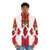 Northern Ireland flag puffer jacket with national colors and design - men front