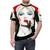Watercolor portrait of Debbie Harry, the lead singer of the band Blondie, on an all-over-print t-shirt. - men front