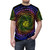 Colorful vibrating and pulsating Phish-inspired word art design on a t-shirt - men front