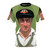 Minimalist polygonal art t-shirt design featuring Australian cricket legend Don Bradman