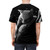 Mooncat AOP T-Shirt featuring a stylized cat astronaut in a space scene - men back