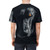 Doberman dog in an all-over print t-shirt design - men back