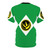 Retro-style graphic t-shirt featuring the Green Power Ranger and Coin from the 90s TV series - Back