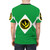 Retro-style graphic t-shirt featuring the Green Power Ranger and Coin from the 90s TV series - men back
