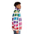 Puffer jacket in a vibrant Pantone color palette, perfect for fashion and graphic designers. - men side right