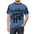 Graphic t-shirt featuring a design of a garden hoe, perfect for gardening enthusiasts. - men front