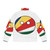 Seychelles Countryball Puffer Jacket, featuring the vibrant flag of Seychelles - Back