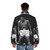Muhammad Ali wearing a puffer jacket, iconic boxing legend - men back