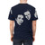 Retro-style t-shirt with Simon and Garfunkel inspired music design - men back