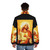 Kylie Minogue Colorful Puffer Jacket for Women - men back