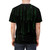 Cyberpunk matrix coded t-shirt with digital matrix code design - men back