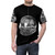 Retro silver disco ball graphic t-shirt for 1970s disco music lovers - men front