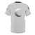 Stylish silver crescent moon graphic printed on a high-quality t-shirt. - Back