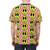 Model wearing a colorful graphic tee with a fun smiley face and tongue out expression design - men back