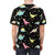 Vibrant dinosaur pattern printed on a high-quality t-shirt for kids - men back