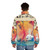 Kids See Ghosts Puffer Jacket with Japanese inspired ghost graphic - men back