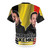 Stylish t-shirt design featuring Dimitri Vegas & Like Mike, leading names in the electronic dance music scene - Back