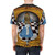 Magical "Through The Looking Glass" inspired t-shirt in gold and blue - men back