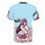 Retro-style t-shirt design with Macross 82-99 anime-inspired graphics - Back