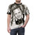 Dieter Bohlen inspired charcoal drawing black and white graphic on t-shirt - men front
