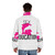 Sex Education Netflix Puffer Jacket with show logo and character designs - men back