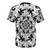T-shirt featuring a surreal, geometric design inspired by the artwork of M.C. Escher - Back